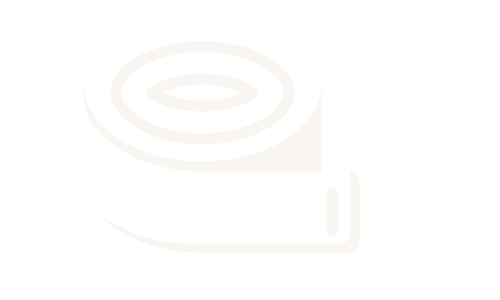 White, large buckle strap icon representing one of the car attachments included with the Roadie Pro. 